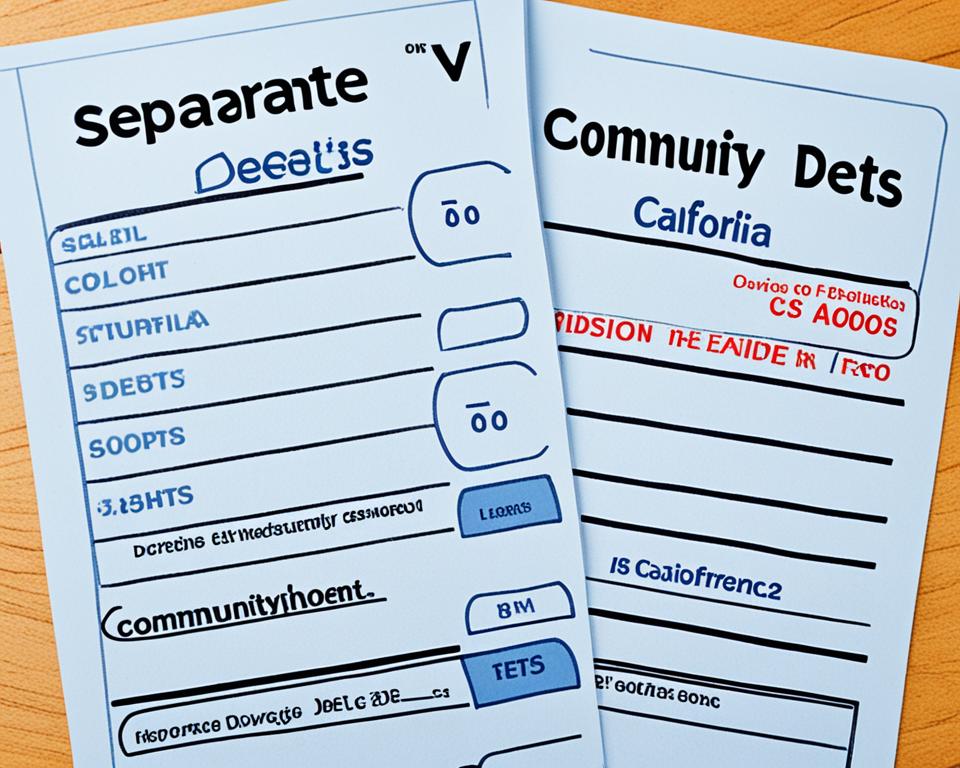 Dividing Community Debts in California